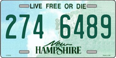 NH license plate 2746489