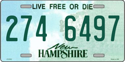 NH license plate 2746497