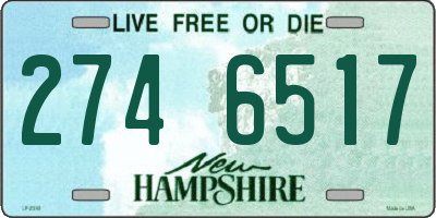 NH license plate 2746517