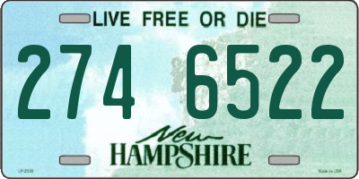 NH license plate 2746522