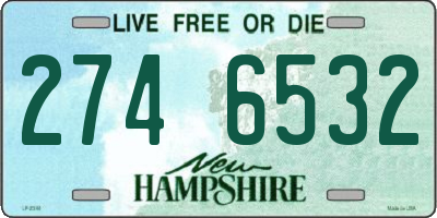 NH license plate 2746532