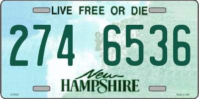 NH license plate 2746536