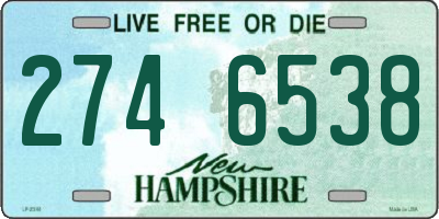 NH license plate 2746538