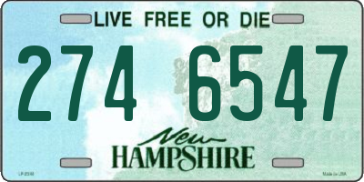 NH license plate 2746547