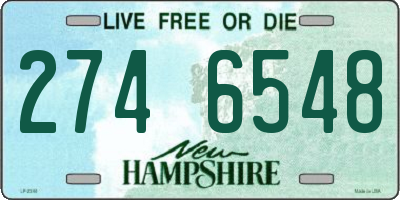 NH license plate 2746548
