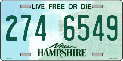 NH license plate 2746549