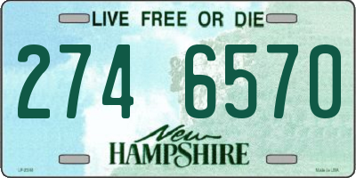 NH license plate 2746570