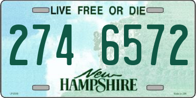 NH license plate 2746572