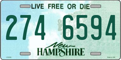 NH license plate 2746594