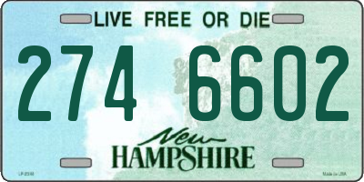 NH license plate 2746602