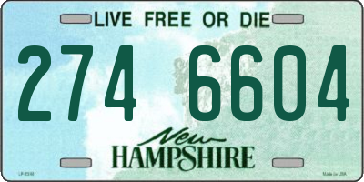 NH license plate 2746604