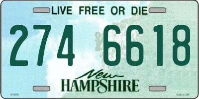 NH license plate 2746618