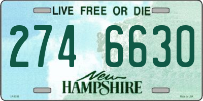 NH license plate 2746630