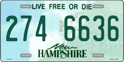 NH license plate 2746636