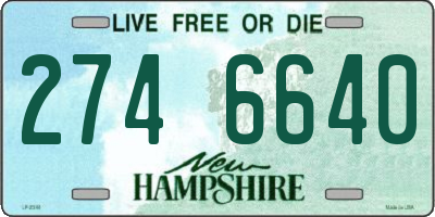 NH license plate 2746640