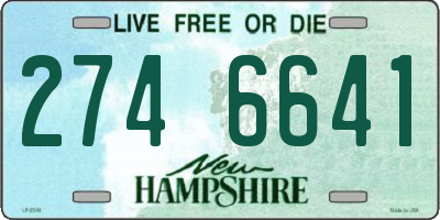 NH license plate 2746641
