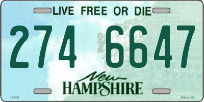 NH license plate 2746647