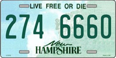 NH license plate 2746660