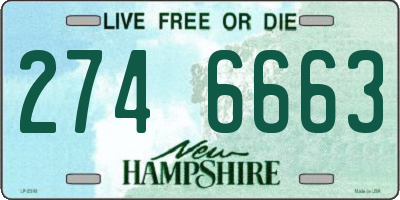 NH license plate 2746663