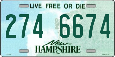 NH license plate 2746674