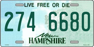 NH license plate 2746680