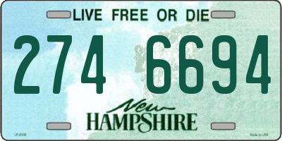 NH license plate 2746694