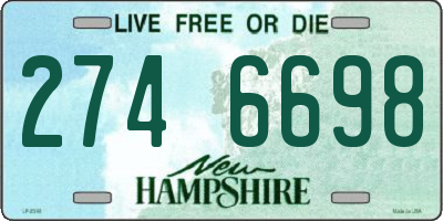 NH license plate 2746698