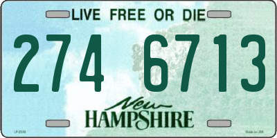 NH license plate 2746713