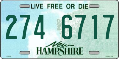 NH license plate 2746717