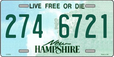 NH license plate 2746721