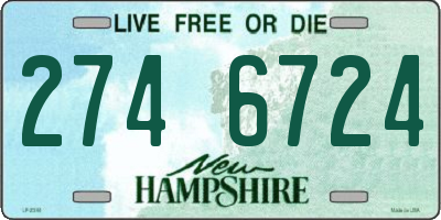 NH license plate 2746724