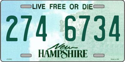 NH license plate 2746734