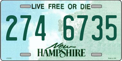 NH license plate 2746735