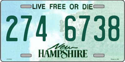 NH license plate 2746738