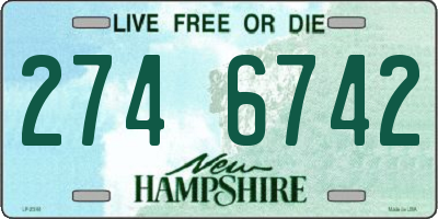 NH license plate 2746742