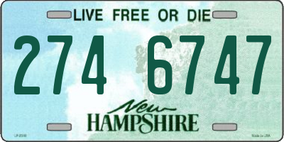 NH license plate 2746747