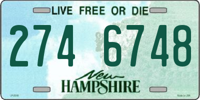 NH license plate 2746748