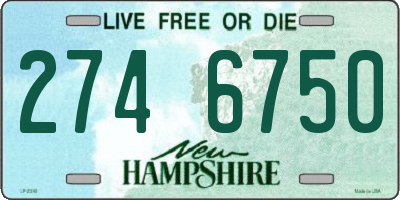 NH license plate 2746750