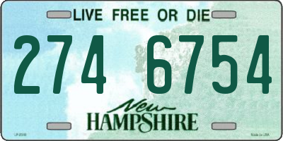 NH license plate 2746754
