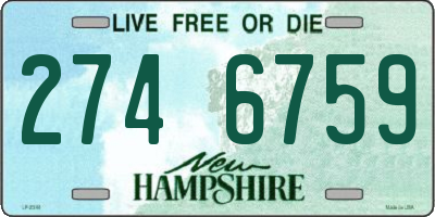NH license plate 2746759