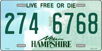NH license plate 2746768