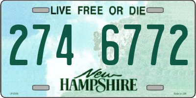 NH license plate 2746772