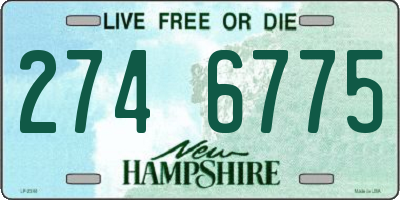 NH license plate 2746775