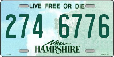 NH license plate 2746776