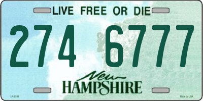 NH license plate 2746777