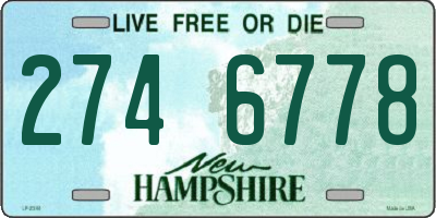 NH license plate 2746778