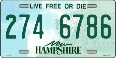 NH license plate 2746786