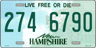 NH license plate 2746790
