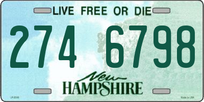 NH license plate 2746798