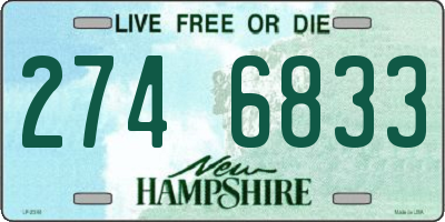 NH license plate 2746833